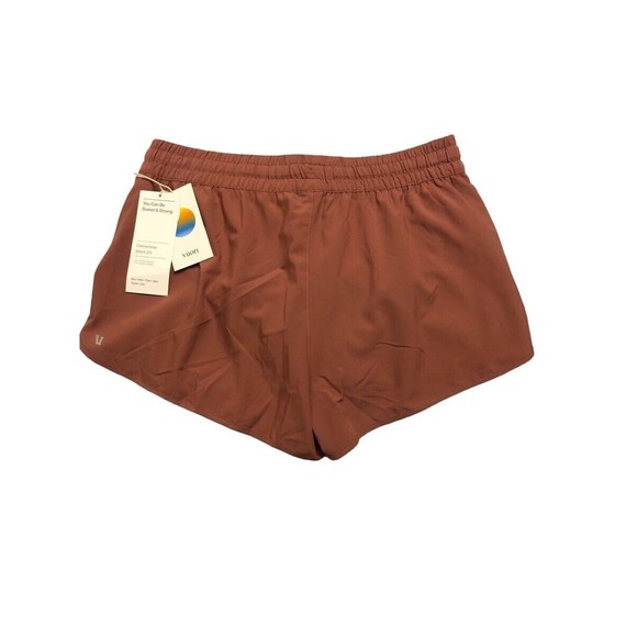 Vuori Women's Clementine 2.0 Shorts Rosewood Red Activewear New w/tag $58 - Picture 2 of 3